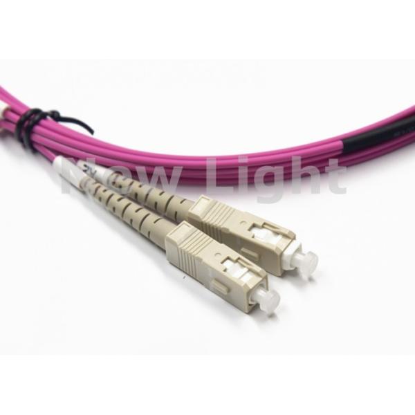 LC-SC UPC Duplex Optical Fiber Patch Cord 2.0mm PVC OM4 Multimode 50/125