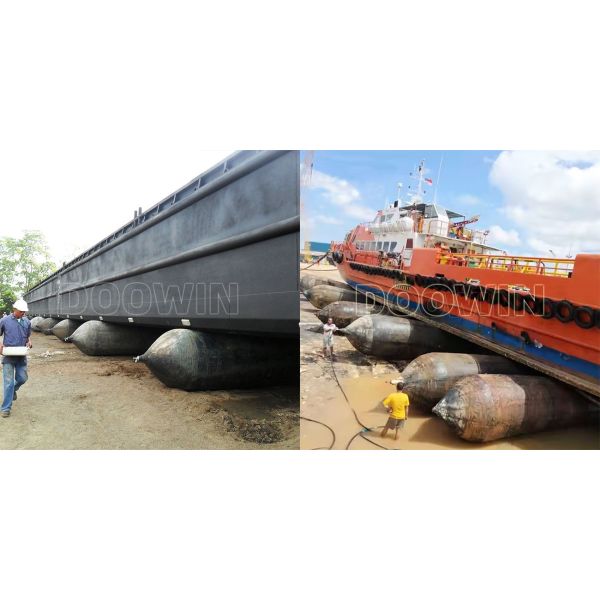 High-Pressure Marine Rubber Airbags with Customizable Length 8-30m and 100,000DWT Capacity for Shipyard Applications