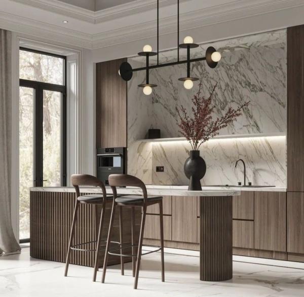 Custom Antique Design Wood Kitchen Cabinets Simple Minimalist Style with Counter Top Kitchen Furniture Project