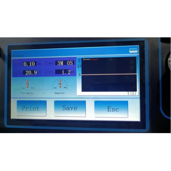 LCD de toque digital 30/50/60/80KV VLF AC Cable Hipot Tester Ultra Low Frequency High Voltage Generator