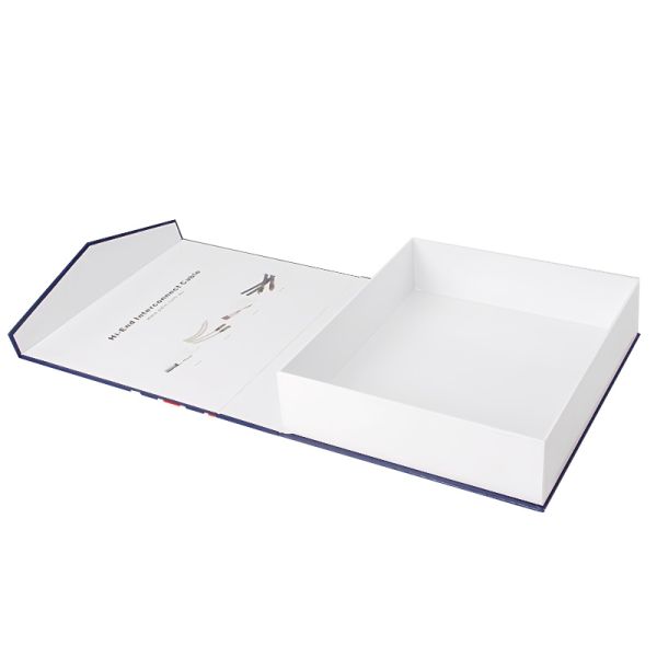 Flip Cover Magnetic Cardboard Box With Printed Logo High Capacity And Hardness