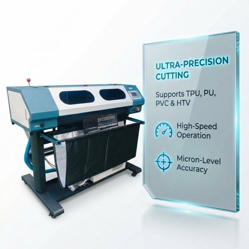Puff TPU PU Vinyl Laser cutting Plotter Machine  Factory China