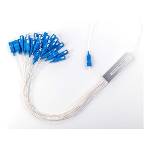 1x32 Mini Type PLC Splitter with SC/PC Connector and Stainless Steel Tube for Fiber Optic Networks