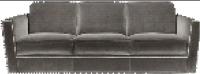 Sofas d'OIN 18001 et meubles à extrémité élevé 180*80*82cm de lobby d'hôtel de Loveseats