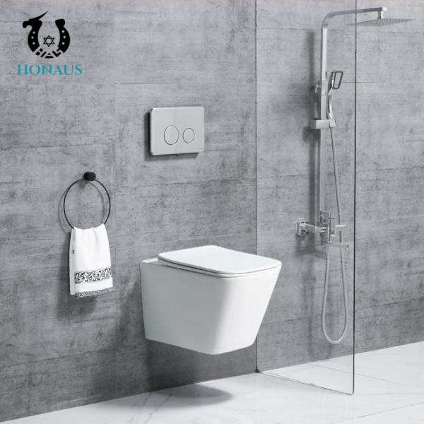 CE ROHS Restaurant Square Tankless Wall Mounted Toilet Hanging Toilet Bowl