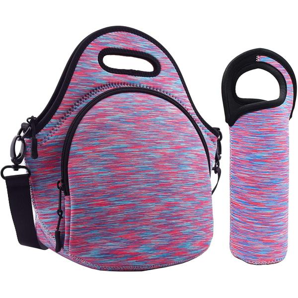 12.6x6.3x12.6 inches Insulated Thermal Lunch Box Tote Bag for Student School Neoprene