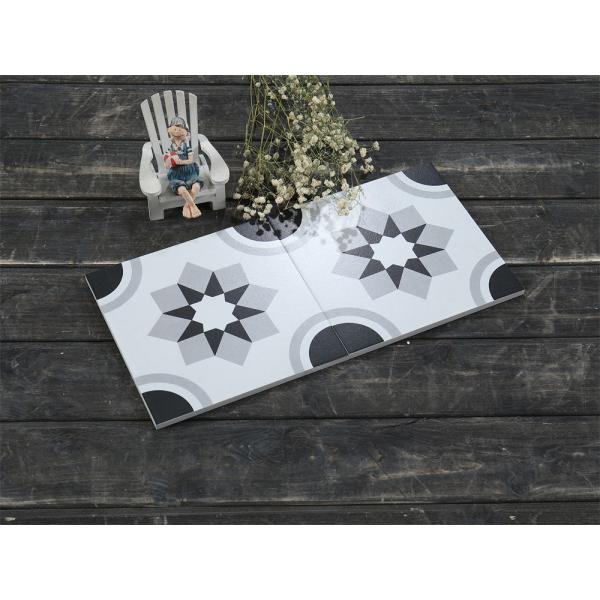 Gray 20x20cm Ceramic Rustic Tile for Hotel Bathroom Floor