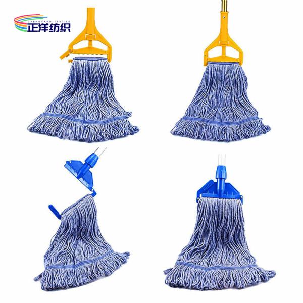 Wet Cotton Cleaning Mop Industrial Heavy Duty Commercial Cotton Mop Head Refill