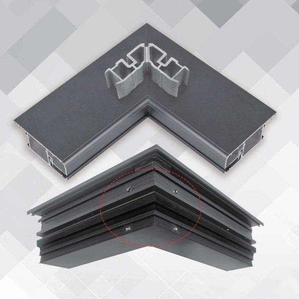 ProConnect 45° Équerre d'angle de fenêtre en aluminium – Quincaillerie de porte et fenêtre personnalisée par le fabricant d'origine