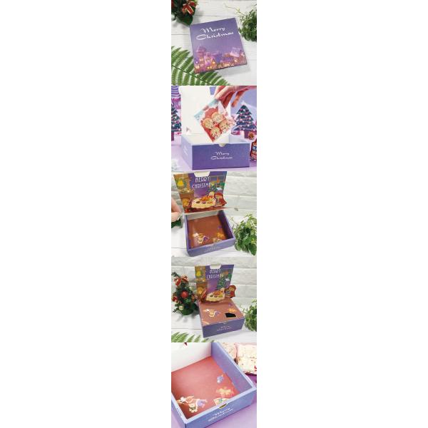 Квадратные коробки оптовые, подарочная коробка Рожденственской ночи рождества