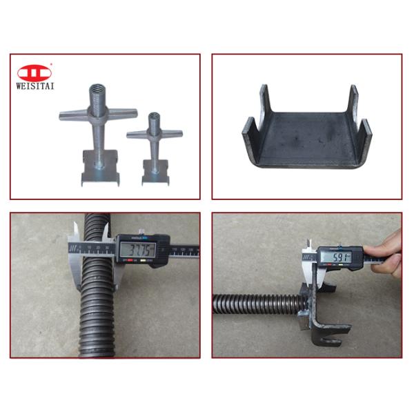 Échafaudage réglable à cadre échafaudage vis Jack U tête électro galvanisée