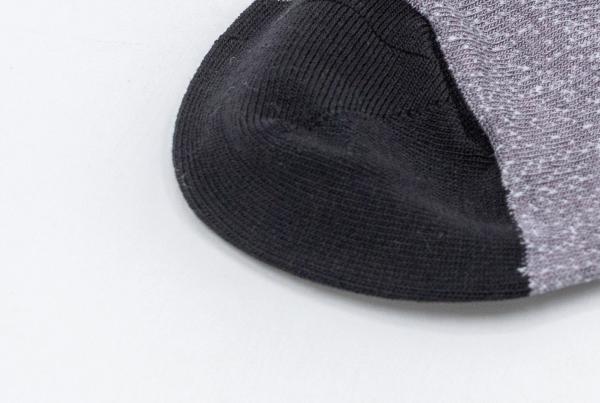 Snngging Resistance Elastane Cotton Dress Socks With Grey / Black Stripes