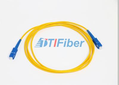 Cabo de remendo simples da rede com cabo da fibra do único modo do cabo do revestimento de OFNP
