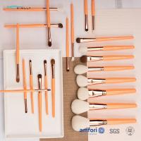 brosses en bois de maquillage de la poignée 22pcs avec les cheveux naturels et poignée en bois