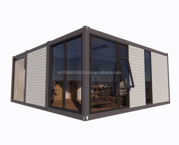 Galvanized Steel Bending 180g 20ft 40ft Detachable Prefabricated Flat Pack Container Home House With 2 Bedrooms for Hotel