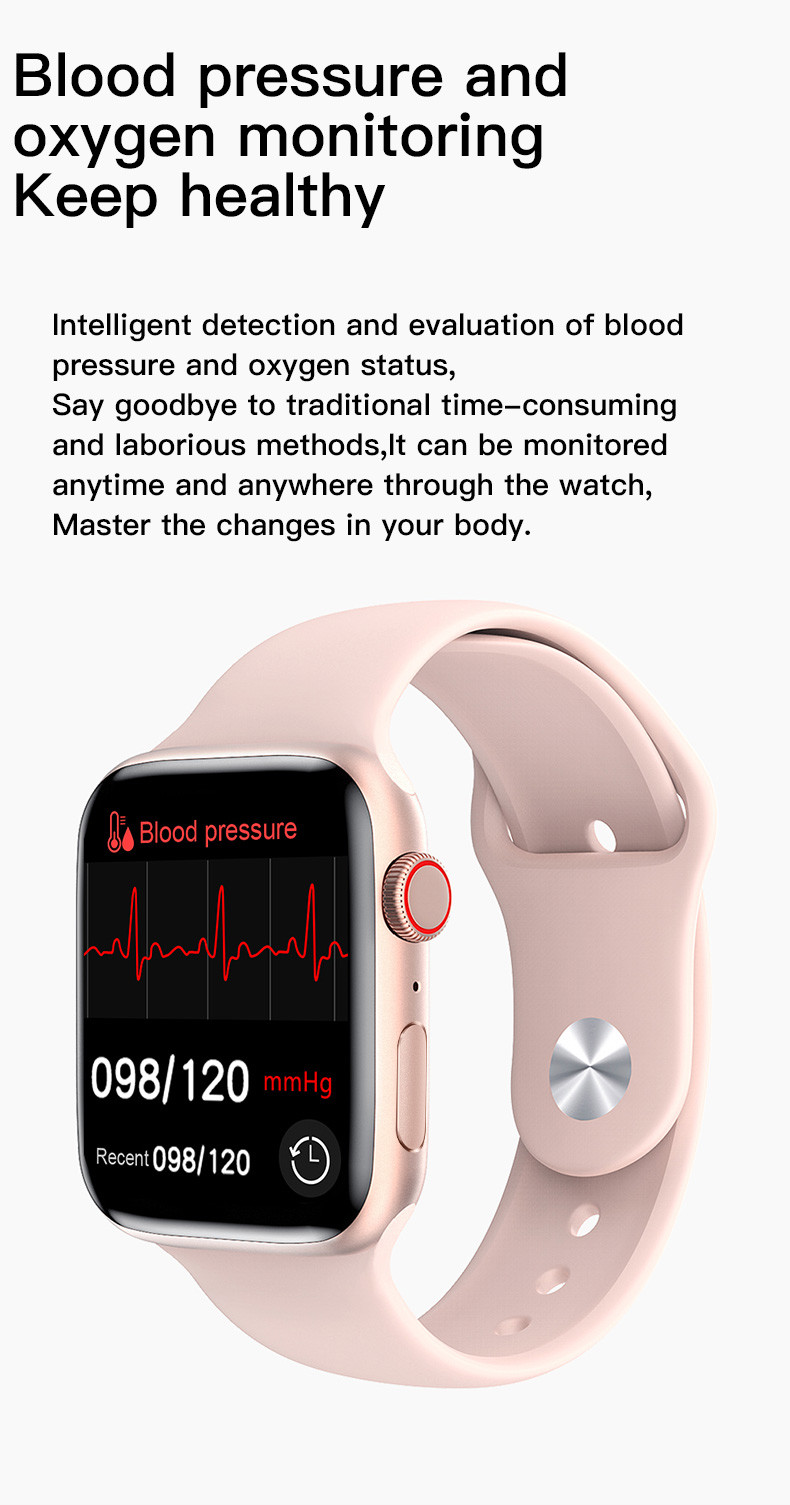 Smartwatch IWO W26+ Pro ECG обоев набора микросхем Mtk 1,75 дюймов