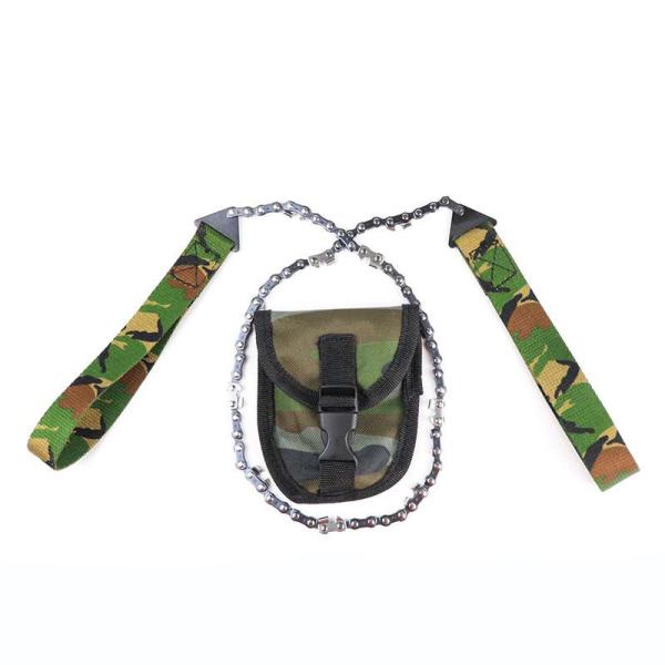 Portable Style Outdoor Camping Pocket Chain Saw 11 Teeth Hand Saw for Compact Storage