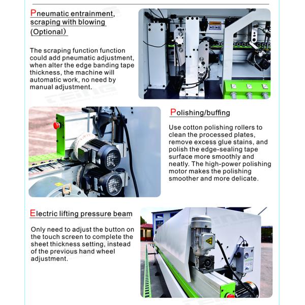 Fully Automatic Edge Bander Machine SKDT540 With Corner Cutting Woodworking Machine