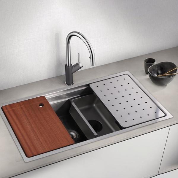 Vacuum Plating Nano Kitchen Sink 304 Stainless Steel 220mm Depth