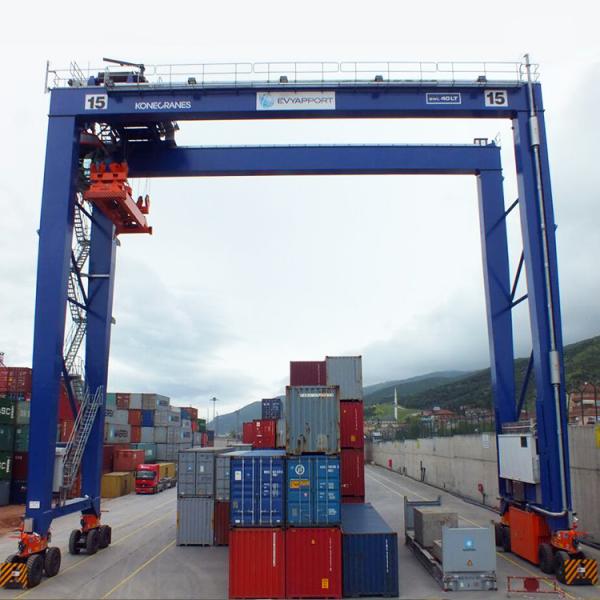 Electric Container Mobile Gantry Crane RTG Rubber Tyre 30 Ton 40t For Port