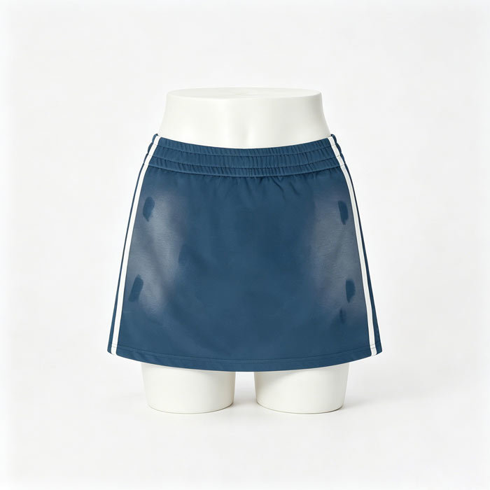 300GSM A Line Mini Skirt Wrinkle Free Sport Mini Skirt Spray Horse Wash