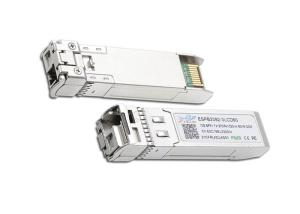 1270 / 1330nm 60km 10G SFP+ Module Metal Pluggable BIDI Transceiver