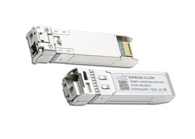 1270 / 1330nm 60km 10G SFP+ Module Metal Pluggable BIDI Transceiver