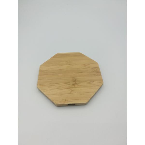 Ultra Slim Environmental Bamboo 5W Sexangle Portable Wireless Charger 5V 2-3A