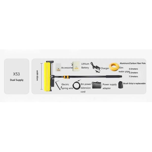 X53 Солнечная панель Очистительное оборудование ПВ Очистка солнечная щетка