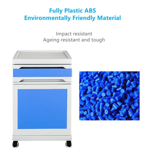 Multifunctional Adjustable Medical Bedside Table Hospital Durable Steel Lockers