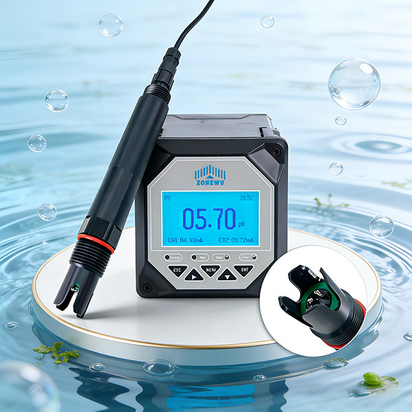 Intelligent Water Quality Residual Chlorine Sensor Modbus RTU Output, Suitable