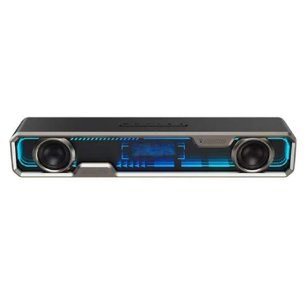 Barre sonore à double pilote de 6 W avec charge USB et tissu couvrant 35Hz-16KHz Réponse à la fréquence > 36dB SNR alimentée par 5V CC