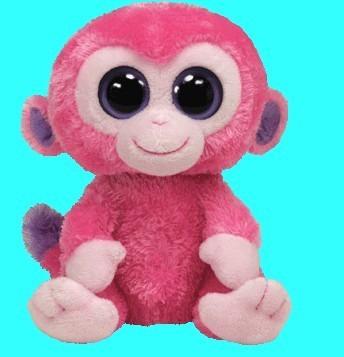 Big Eye Pink Monkey Soft Toy Plush Toy