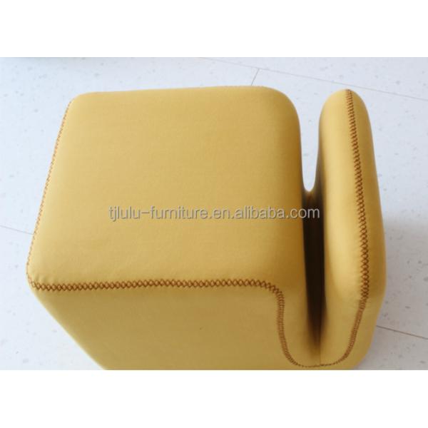 Home Furniture Ottoman Stool with Fabric Cover OEM Service Accepted Space Saving Multi-Purpose Design