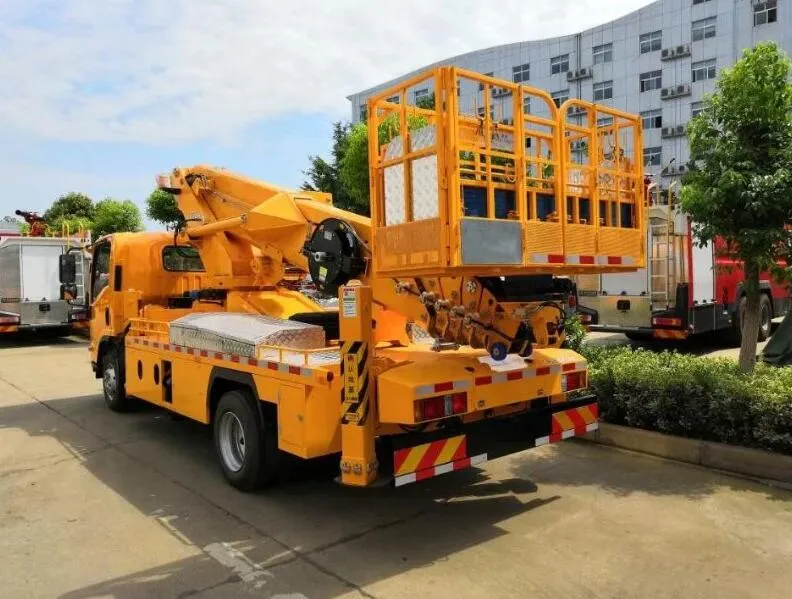 18m 20m 22m Telescopic Boom Man Lifts Truck Mounted Diesel Fuel