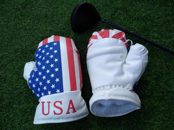 golf head cover, USA cover , Golf headcover , usa golf boxing glove cover  , USA  head cover