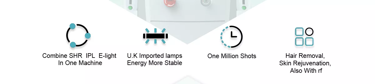 Эффективный тип 3 в 1 E-свете выбирает машина подмолаживания кожи Shr Ipl удаления волос лазера Shr Ipl