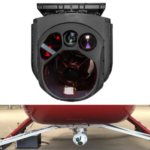 Da distância EO/IR do reconhecimento de HXTS80 suspensão Cardan térmica infravermelha PTZ HXTS80 da câmera do UAV da vagem do zangão 20KM