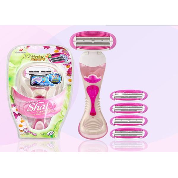 LSXA1000 Pink Color  Razor for women With Dual 3 Blades Head