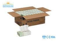 Papel de tecido facial em relevo ultra macio 1/2/3Ply Virgin Pulp Printed Standard Boxed Facial Tissue