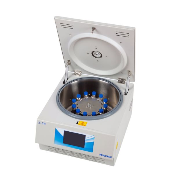 4000rpm Benchtop Centrifuge Machine 3-5W Hybrid Rotor Touchscreen Control