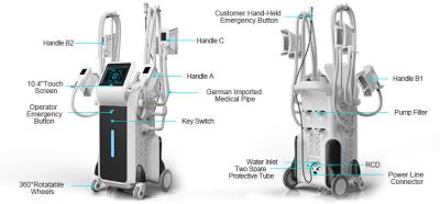 Cool technology fat freezing machine, cryolipolysis machine 5 handles for double chin
