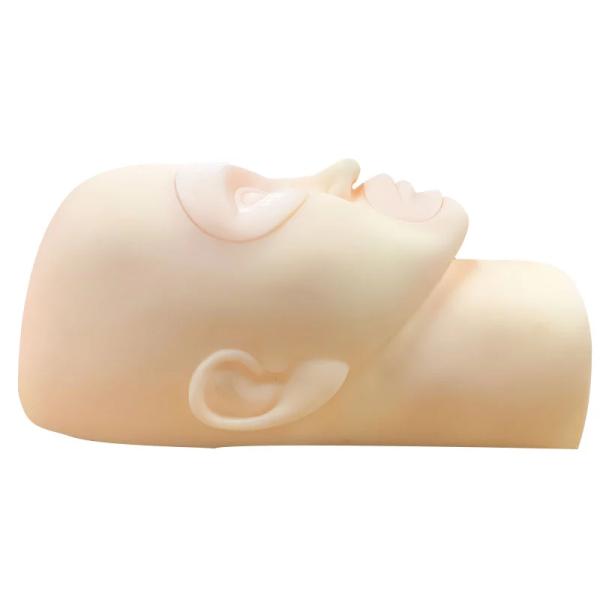 Reusable Silicone Permanent Makeup Practice Skin Mannequin Head