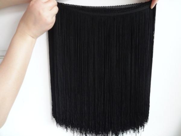 Fluorescent color high quality OEM rayon fringes for latin dress decoration