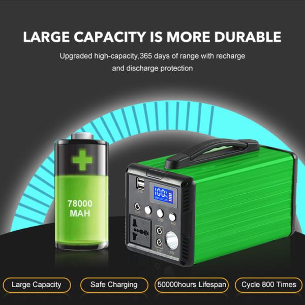 360WH Solar Portable Power Station Outdoor Mobile Charging Energy Storage