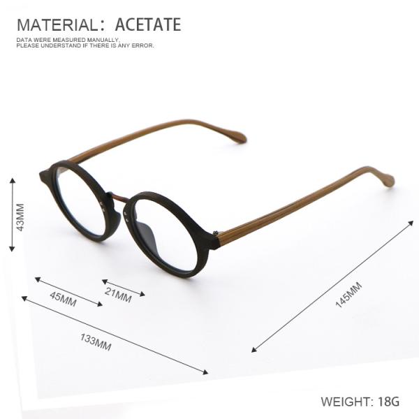 Винтажные ручные деревянные зерна ацетата очки оптические рамы MR 251205