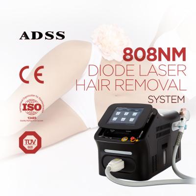ADSS Hair Removal 808nm Diode Laser Salon Use Laser Hair Removal Machine With Skin Rejuvenation Laser