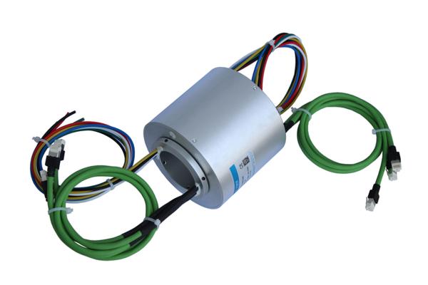 100M 1000M 250MHz Ethernet Signal Slip Rings Rotary Joint Electrical Connector