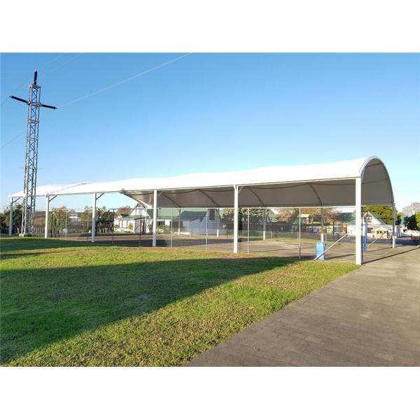 Architecture Steel Tensile Shade Structures Outdoor 50x100 M Sport Court Project Service