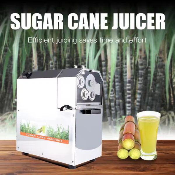 Custom Professional Commercial Electric Stainless Steel Sugarcane Juicer High-Power Pulp-Juice Separation Fresh-Squeezed Fruit Sales Low-Noise & Corrosion-Resistant Design Essential for Fruit Shop
